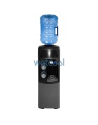 Fuente EMAX para garrafas, gris con negra. Agua fría y natural