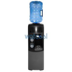 Fuente EMAX para garrafas, gris con negra. Agua fría y natural