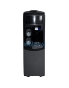 Fuente EMAX para garrafas, gris con negra. Agua fría y natural