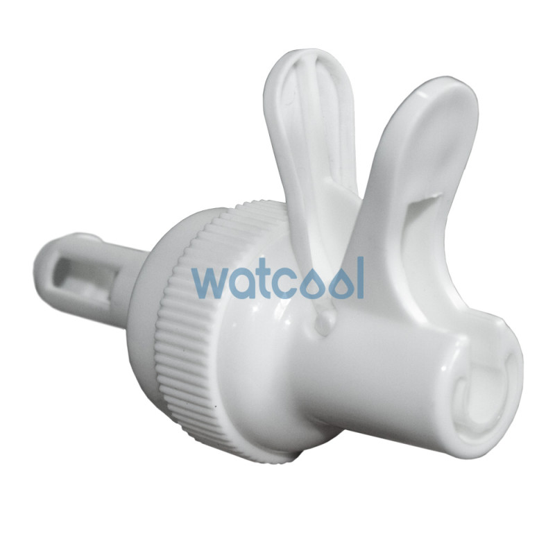 Bottle support with tap to enjoy ambient water