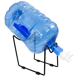 Bottle support with tap to enjoy ambient water