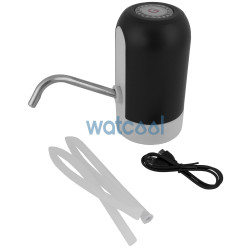 Automatic water pump with an adapter for water carafes and water bottles