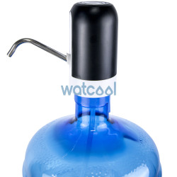 Automatic water pump with an adapter for water carafes and water bottles