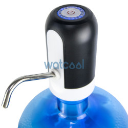 Automatic water pump with an adapter for water carafes and water bottles