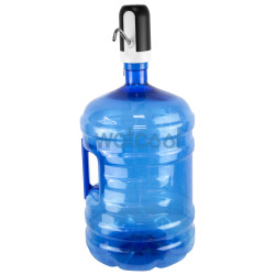 Automatic water pump with an adapter for water carafes and water bottles