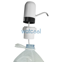 Automatic water pump with an adapter for water carafes and water bottles