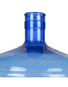 Garrafa de água PET de 12 litros para tampas de 5 galões. Sem bisfenol-A. Cor azul