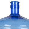Garrafa de água PET de 12 litros para tampas de 5 galões. Sem bisfenol-A. Cor azul