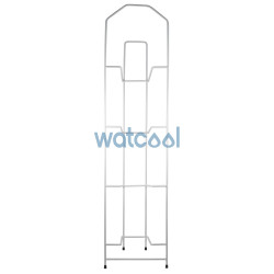 Estantería metálica blanca para almacenar hasta 4 garrafas de agua. Tamaños de botellones desde 11 hasta 20 litros