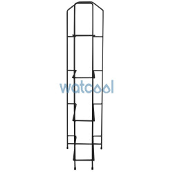 Estantería metálica negra para almacenar hasta 4 garrafas. Tamaños de botellones desde 11 hasta 20 litros