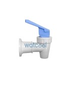 Robinet blanc languette bleue