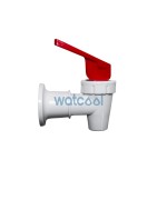 White tap and red tab, without lock