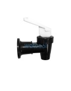 Black tap with white tab
