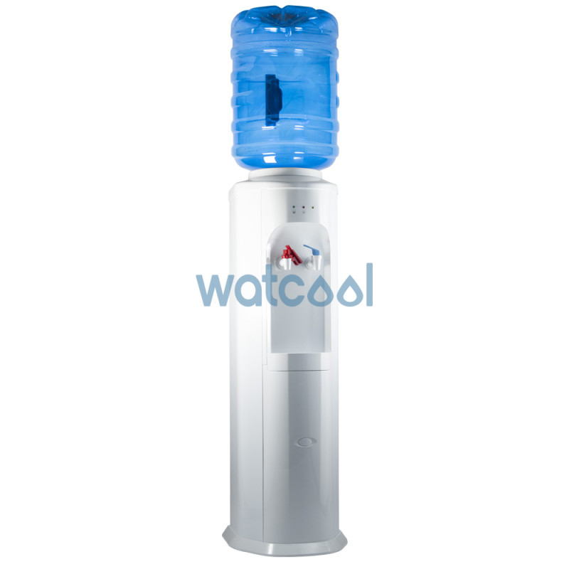Distribuidor de água Elegance Branca + Garrafão 18,9 litros Azul