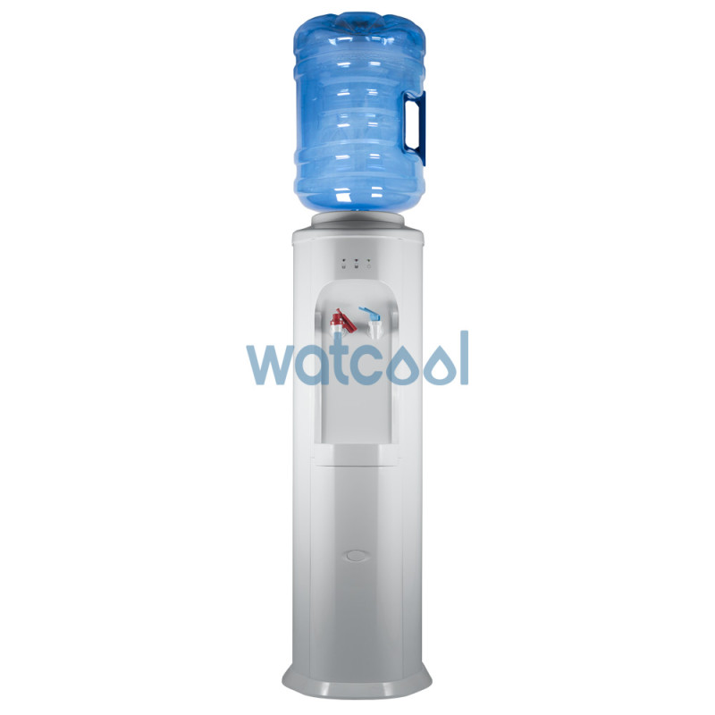 Dispensador de agua Elegance Blanca + Garrafa 18,9 litros Azul