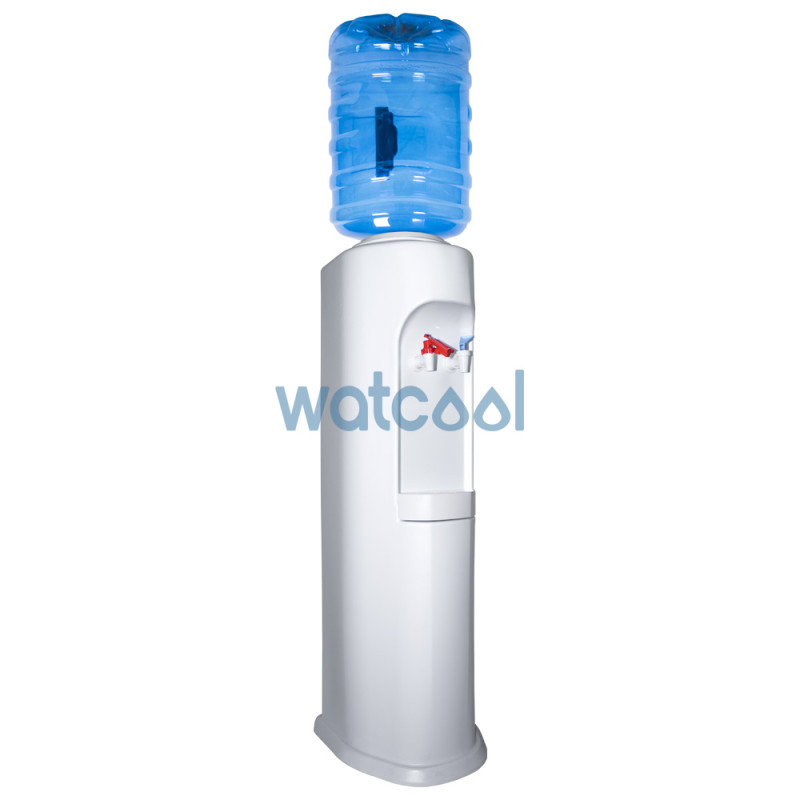 Distribuidor de água Elegance One Branca + Garrafa 18,9 litros Azul