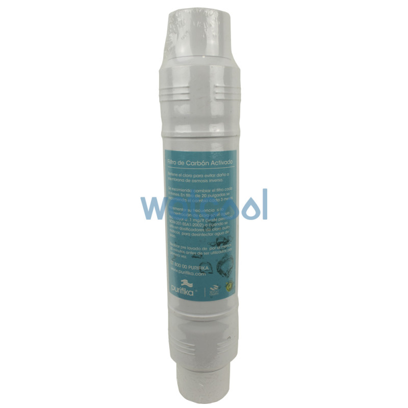 Filtro de carbono activado para Evossé O3 Osmosis